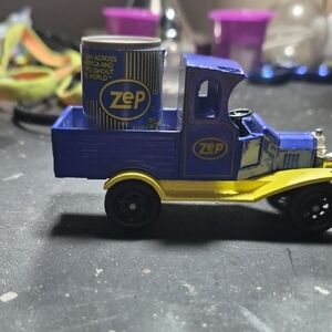 Zep Diecast Collectible Blue and Yellow Toy Truck